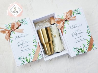 ของรับไหว้ แก้วเยติ+ร่มพับกันuv