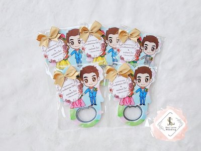 ที่เปิดขวดติดตู้เย็น ลายคู่บ่าวสาว ของชำร่วยงานแต่ง