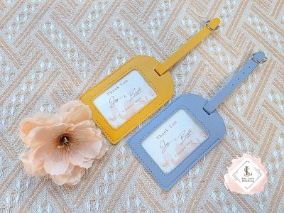 ของชำร่วยงานแต่ง แท็กห้อยกระเป๋า | สั่งทำสกรีนชื่อบ่าวสาว