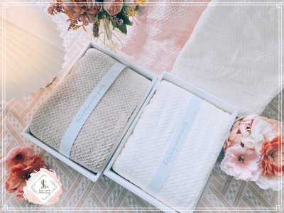 ของรับไหว้ ผ้าสาเกญี่ปุ่นลายรังผึ้ง ขนาด 70*140 cm