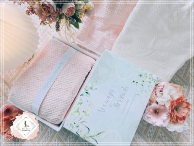 ของรับไหว้ ผ้าสาเกญี่ปุ่นลายรังผึ้ง ขนาด 70*140 cm