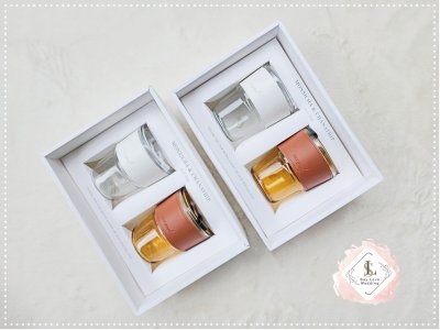 ของรับไหว้งานแต่ง แก้วกาแฟหนังจับคู่ 2 ใบ ของรับไหว้พรีเมี่ยม