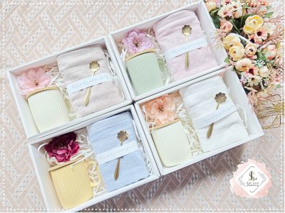 แก้วกาแฟมินิมอลฝาปิดไม้พร้อมช้อนชาคู่ผ้าcotton