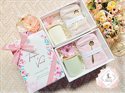 แก้วกาแฟมินิมอลฝาปิดไม้พร้อมช้อนชาคู่ผ้าcotton