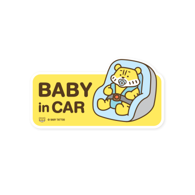 BABY TATTOO สติกเกอร์ติดรถ Baby in Car Size 13x7 cm