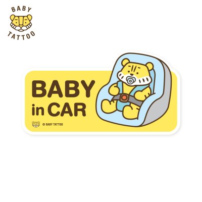 BABY TATTOO สติกเกอร์ติดรถ Baby in Car Size 13x7 cm