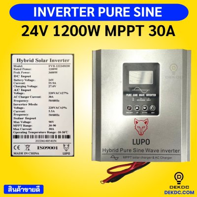 Lupo pure sine inverter 1.2kw 24v mppt30a