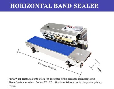 เครื่องซีลสายพานแนวนอน รุ่น FR-900W/S