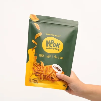 Keripik Pisang Kpok Coklat