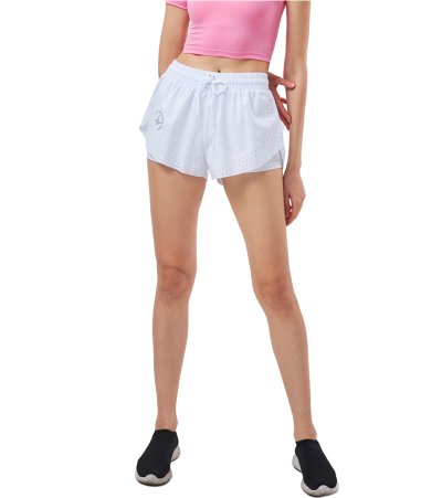 กางเกงวิ่ง ขาสั้นมีซับใน สีขาว Fixme รุ่น Snow