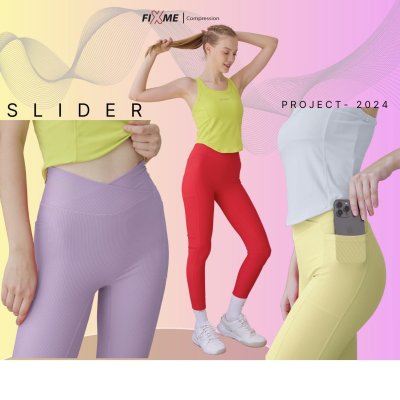 กางเกงรัดกล้ามเนื้อ รุ่น Slider ดีไซน์ผ้าร่องพรางตา เสริมหุ่นสวย กางเกงออกกำลังกาย กางเกงรัดกล้ามเนื้อ รุ่น Slider ดีไซน์ผ้าร่องพรางตา เสริมหุ่นสวย กางเกงออกกำลังกาย