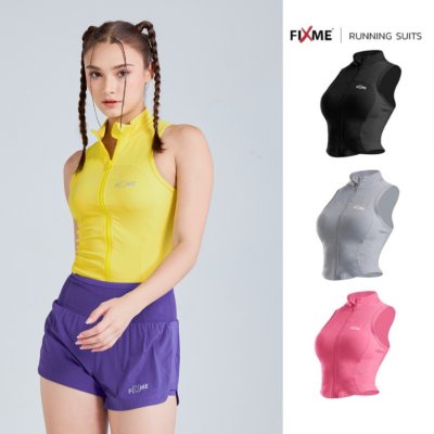 เสื้อแขนกุดซิปหน้า รุ่น groove  เสื้อแขนกุดกีฬา ทรงสวย กระชับ  ใส่วิ่ง  โยคะ  ฟิตเนส เสื้อแขนกุดซิปหน้า รุ่น groove  เสื้อแขนกุดกีฬา ทรงสวย กระชับ  ใส่วิ่ง  โยคะ  ฟิตเนส