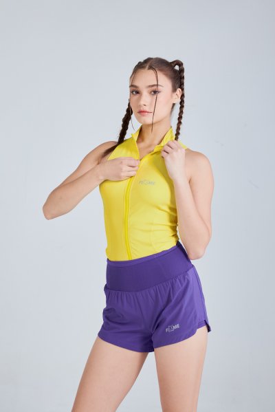 เสื้อแขนกุดซิปหน้า รุ่น groove  เสื้อแขนกุดกีฬา ทรงสวย กระชับ  ใส่วิ่ง  โยคะ  ฟิตเนส