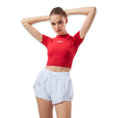 เสื้อวิ่งแขนสั้น  เอวลอย