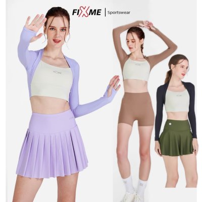 (มีฟองน้ำ) เสื้อเอวลอย รุ่นHippy แขนยาวมือสอดสำหรับกีฬา FIXME (มีฟองน้ำ) เสื้อเอวลอย รุ่นHippy แขนยาวมือสอดสำหรับกีฬา FIXME