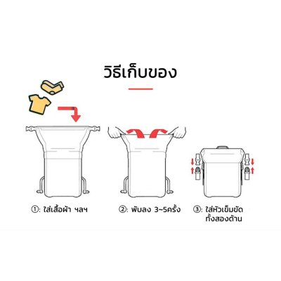 กระเป๋าเป้กันน้ำ Dry Backpack water pro 30 L ขนาดยอดนิยม