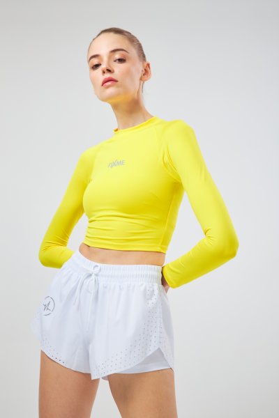 เสื้อวิ่งแขนยาวกันแดด เอวลอย   สำหรับวิ่ง