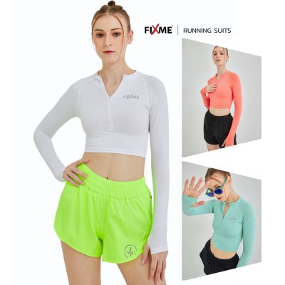 เสื้อเอวลอย ซิปหน้า เสื้อวิ่งเทรล กันUV 99% แห้งไว ไร้กลิ่น FIXMESPORT เสื้อเอวลอย ซิปหน้า เสื้อวิ่งเทรล กันUV 99% แห้งไว ไร้กลิ่น FIXMESPORT