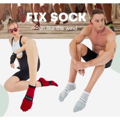 ถุงเท้าวิ่งแยกนิ้ว รุ่น Fix sock