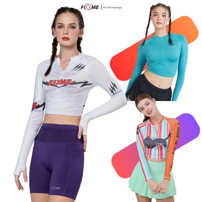 เสื้อเอวลอย ซิปหน้า เสื้อวิ่งเทรล กันUV 99% แห้งไว ไร้กลิ่น FIXMESPORT เสื้อเอวลอย ซิปหน้า เสื้อวิ่งเทรล กันUV 99% แห้งไว ไร้กลิ่น FIXMESPORT