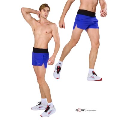 Aero กางเกงวิ่งขาสั้น ผู้ชาย 3.5นิ้ว  (มีกระเป๋ารอบเอว) กางเกงวิ่ง ไม่มีซับใน