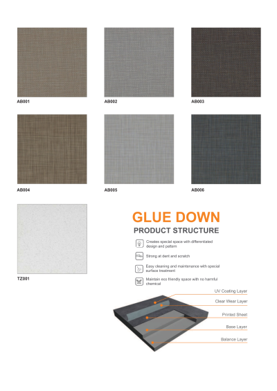 กระเบื้องยาง Rectango LVT รุ่น Nature plus ลายหินขัด หนา 3 มม.