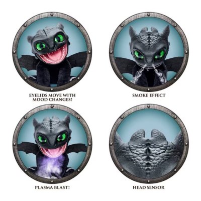 ใหม่!! มังกร เขี้ยวกุด DreamWorks How To Train Your Dragon: RealFX Toothless Action Figure