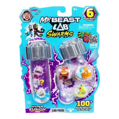 พร้อมส่ง - New Series มิสเตอร์บีส 6 Pack MrBeast Lab Swarms S3 Lab Playset แพค 6 ตัว แท้! ออกห้างที่ออสเตรเลีย