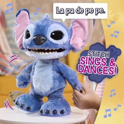 NEW! Stitch Interactive Feature Plush Toy แบบสมจริงขีดสุด