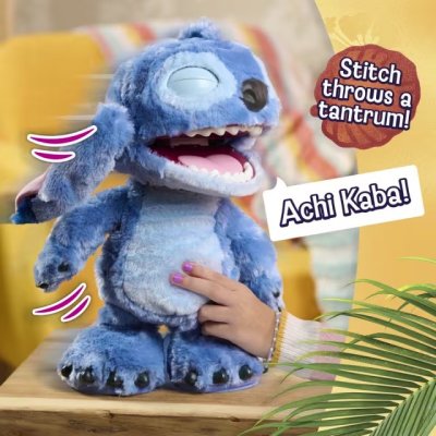 NEW! Stitch Interactive Feature Plush Toy แบบสมจริงขีดสุด