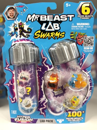 พร้อมส่ง - New Series มิสเตอร์บีส 6 Pack MrBeast Lab Swarms S3 Lab Playset แพค 6 ตัว แท้! ออกห้างที่ออสเตรเลีย