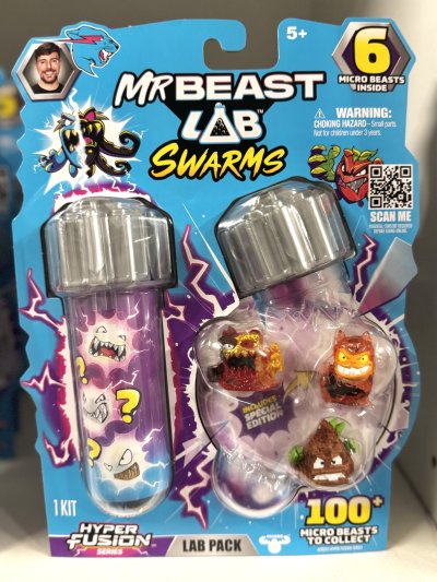 พร้อมส่ง - New Series มิสเตอร์บีส 6 Pack MrBeast Lab Swarms S3 Lab Playset แพค 6 ตัว แท้! ออกห้างที่ออสเตรเลีย