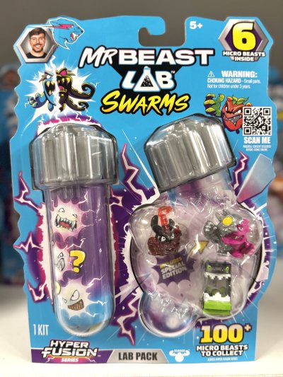 พร้อมส่ง - New Series มิสเตอร์บีส 6 Pack MrBeast Lab Swarms S3 Lab Playset แพค 6 ตัว แท้! ออกห้างที่ออสเตรเลีย