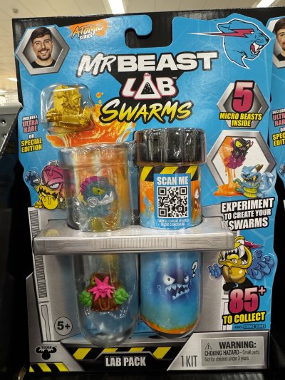 พร้อมส่ง - มิสเตอร์บีส MrBeast Lab Swarms Atomic Series ในแพคจะมีปีศาจ 5 ตัว ออกห้างที่ออสเตรเลีย