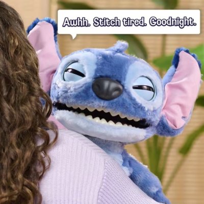 NEW! Stitch Interactive Feature Plush Toy แบบสมจริงขีดสุด