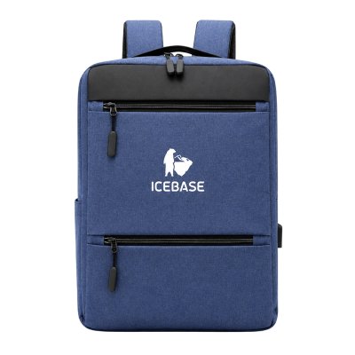 กระเป๋าเป้สะพายหลัง Laptop Backpack มีช่องเสียบสาย USB ความจุ 17 ลิตร (สีน้ำเงิน) รุ่น BK-901BL
