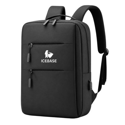 กระเป๋าเป้สะพายหลัง Laptop Backpack มีช่องเสียบสาย USB ความจุ 17 ลิตร (สีดำ) รุ่น BK-903BK