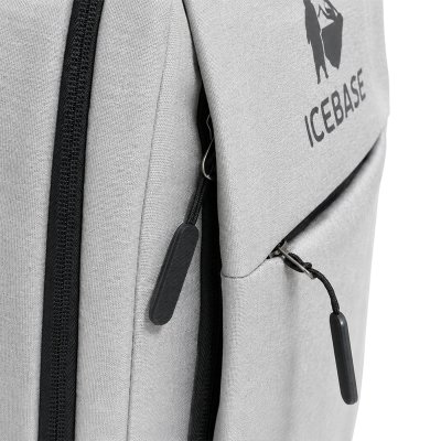 กระเป๋าเป้สะพายหลัง Laptop Backpack มีช่องเสียบสาย USB ความจุ 20 ลิตร (สีเทา) รุ่น BK-904GY
