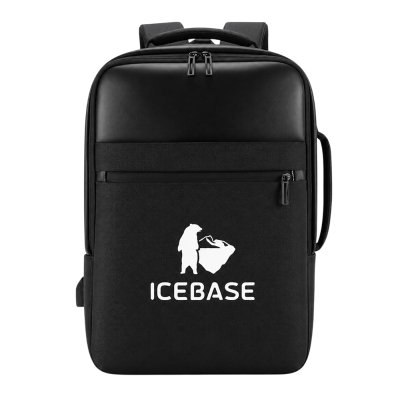 กระเป๋าเป้สะพายหลัง Laptop Backpack มีช่องเสียบสาย USB ความจุ 35 ลิตร (สีเทา) รุ่น BK-906BK