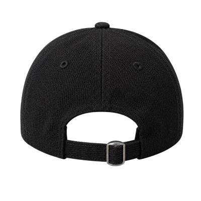 หมวกแก๊ปผ้าลูกฟูก ICEBASE สไตล์ Retro Tone สีดำ (Cotton Corduroy)