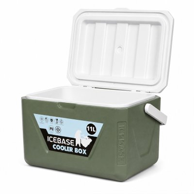 กระติกเก็บความเย็น ขนาด 11 ลิตร สีเขียว (PU FOAM INJECTION) รุ่น NEPTUNE