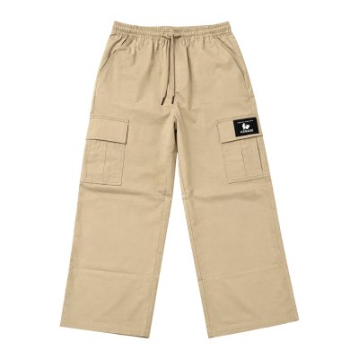 กางเกงคาร์โก้ Cargo Pants สไตล์ Streetwear สีเบจ รุ่น CARGOS