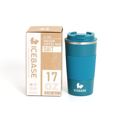 แก้วเก็บความเย็น ขนาด 17 Oz. ( สีฟ้า ) ความจุ 510ML. รุ่น SUIT