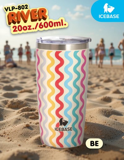 แก้วน้ำเก็บความเย็น ขนาด 20 Oz. ความจุ 600ML. รุ่น RIVER