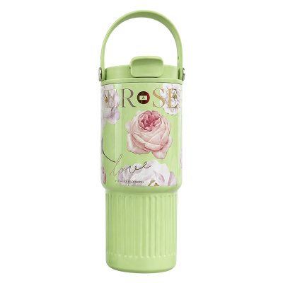 แก้วเก็บอุณหภูมิ ดอกกุหลาบ Rose & Love สีพาสเทล Stainless 18/8 ขนาด 25 Oz. ความจุ 750 ML. รุ่น BLOSSOM