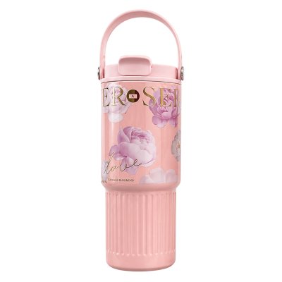 แก้วเก็บอุณหภูมิ ดอกกุหลาบ Rose & Love สีพาสเทล Stainless 18/8 ขนาด 25 Oz. ความจุ 750 ML. รุ่น BLOSSOM