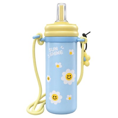 แก้วเก็บอุณหภูมิลายดอกไม้สไมลี่ "Sun Shine" สีพาสเทล Stainless 18/8 ขนาด 25 Oz. ความจุ 750 ML. รุ่น CHARMIE