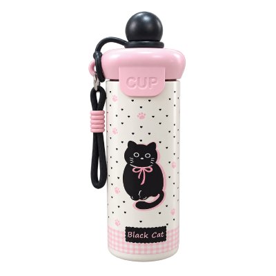 แก้วเก็บอุณหภูมิลายแมว Black Cat วัสดุ Stainless 18/8 ขนาด 20 Oz. ความจุ 600 ML. รุ่น BUDDY