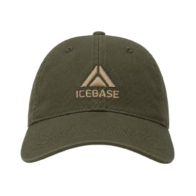 หมวกแก๊ปผ้าฟอก ICEBASE สไตล์ Vintage Tone สีเขียว (Washed Cap)