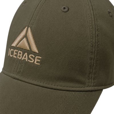 หมวกแก๊ปผ้าฟอก ICEBASE สไตล์ Vintage Tone สีเขียว (Washed Cap)